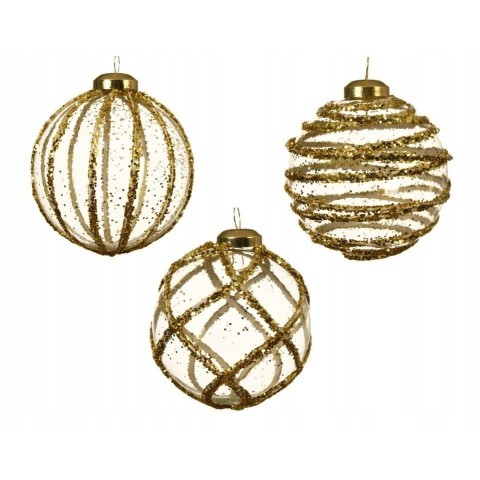 SFERA VETRO D8 TRASP CGLITT GOLD 3ASS
